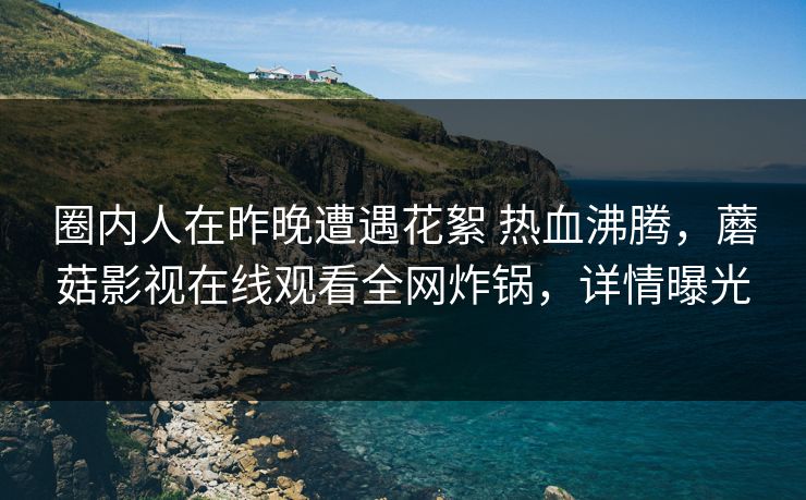 圈内人在昨晚遭遇花絮 热血沸腾,蘑菇影视在线观看全网炸锅,详情曝光 圈内人在昨晚遭遇花絮 热血沸腾,蘑菇影视在线观看全网炸锅,详情曝光